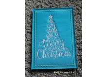 Stickdatei - ITH Postkarte Christmas Tree